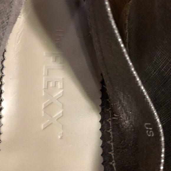 Women’s FLEXX Metallic Espadrille Slip On Shoes Size 8.5 - Picture 4 of 8